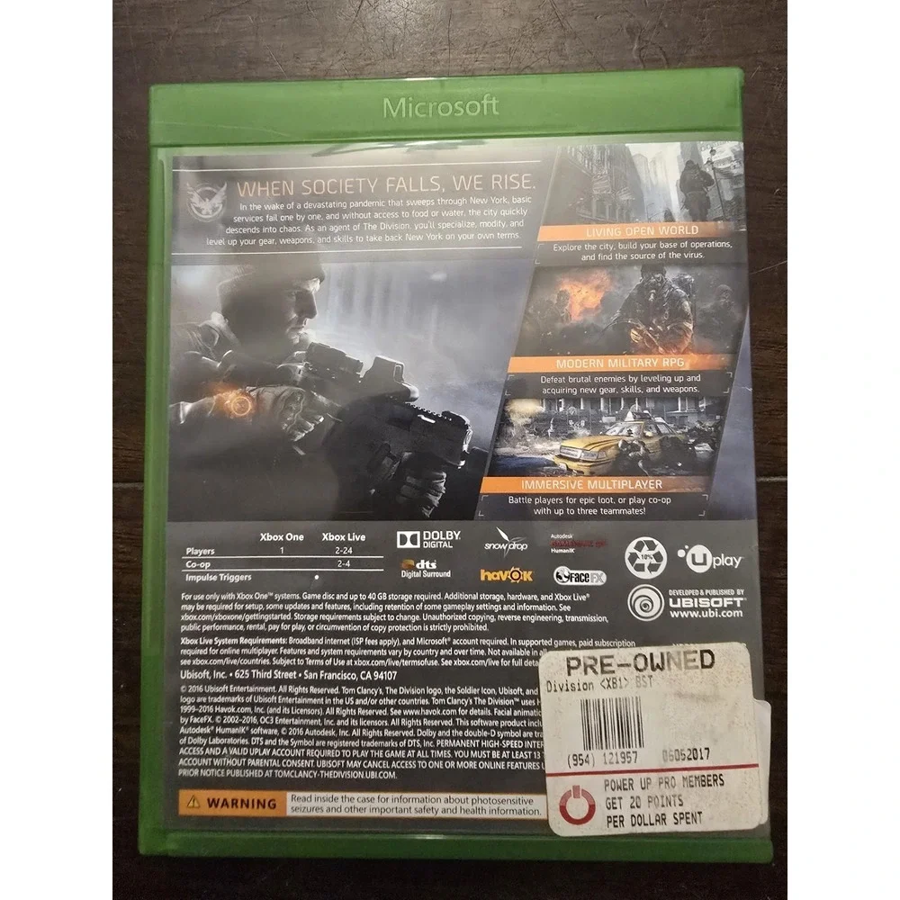 Tom Clancy's:‎ The Division - Microsoft Xbox One TESTED